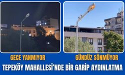 Gece yanmıyor, gündüz sönmüyor