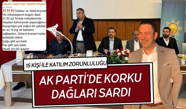 AK Parti'den programlara katılım baskısı deşifre oldu