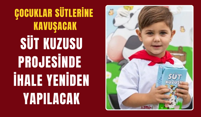 Çocuklar sütlerine kavuşacak