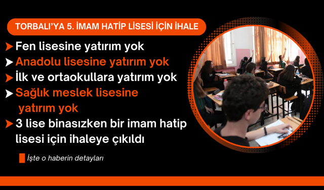 5. İmam hatip lisesi için ihaleye çıkıldı