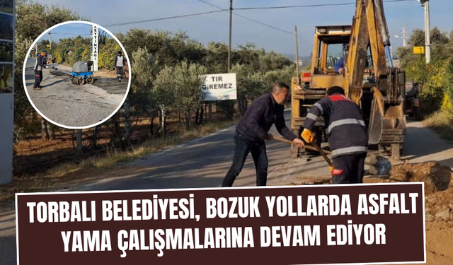 Bozuk Yollarda Asfalt Yama Çalışmaları Devam Ediyor