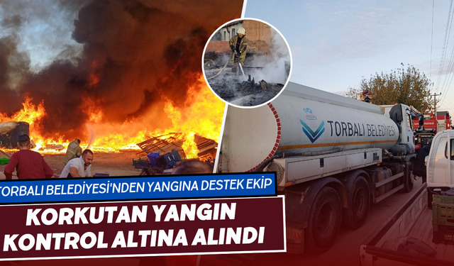 Torbalı Belediyesi yangın için seferber oldu