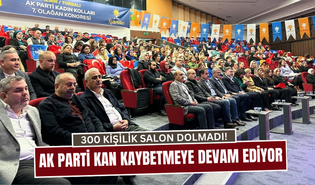 300 kişilik salon dolmadı!