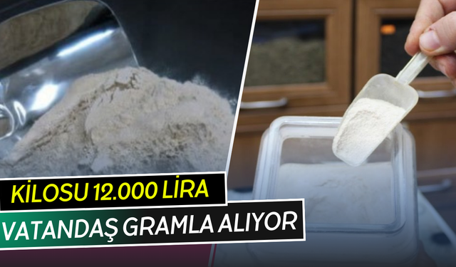 Vatandaş gramla alıyor