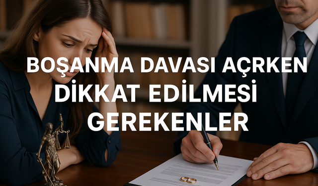 BOŞANMA DAVASI AÇARKEN DİKKAT EDİLMESİ GEREKENLER: VATANDAŞLARIN EN ÇOK YAPTIĞI HATALAR