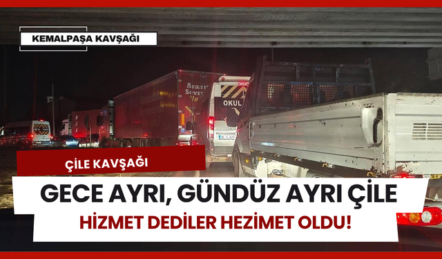 Kemalpaşa Kavşağı Trafiği Bitmek Bilmiyor
