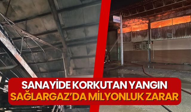 Sanayide büyük yangın