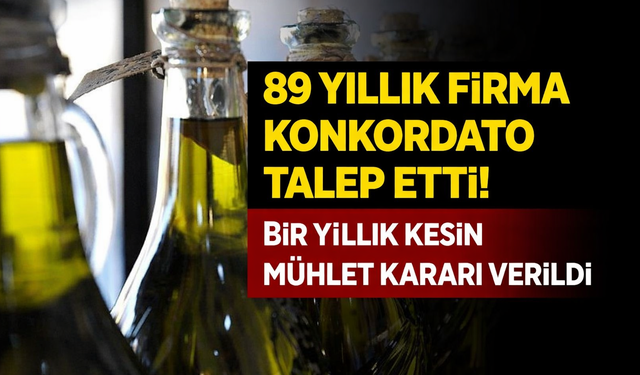 Bir yıllık kesin mühlet kararı verildi