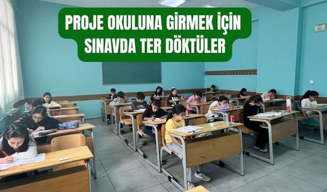 Torbalı’da proje okuluna yoğun ilgi: 360 öğrenci sınava girdi