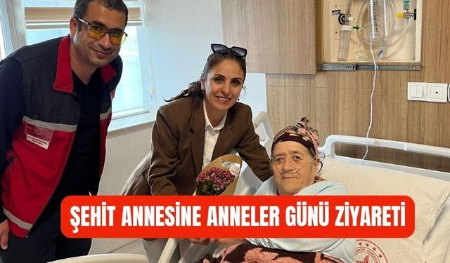 ŞEHİT ANNESİNE ANNELER GÜNÜ ZİYARETİ