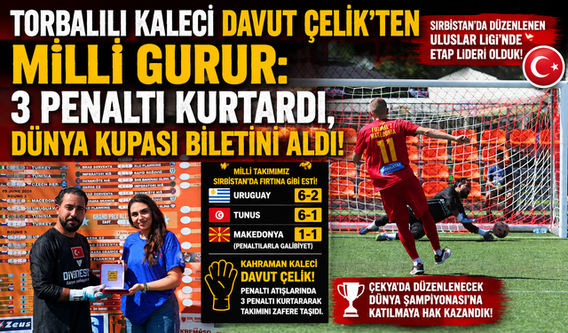 Torbalılı Davut Çelik Milli Takımın Kahramanı Oldu