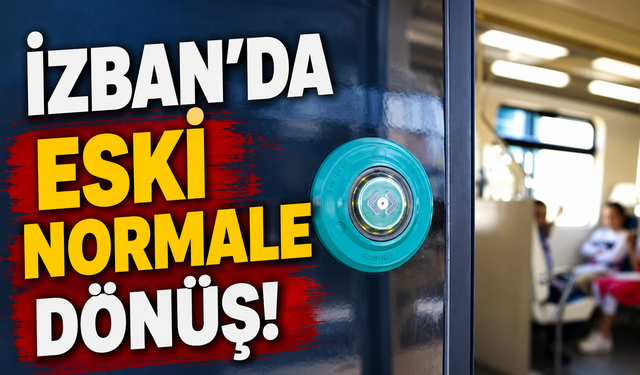 İZBAN’da eski normale dönüş!