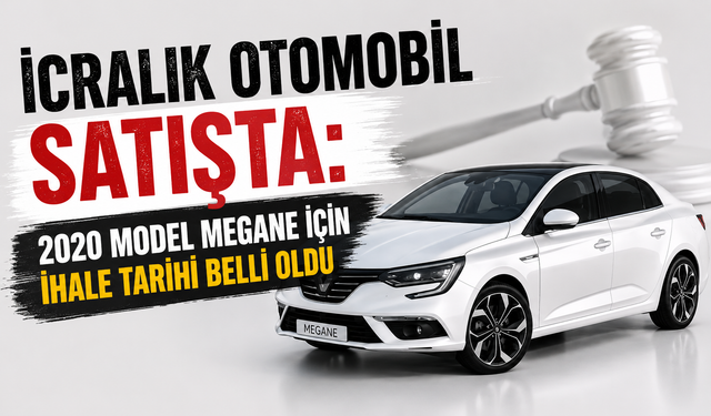 2020 Model Dizel Otomobil İcra Yoluyla Satılacak