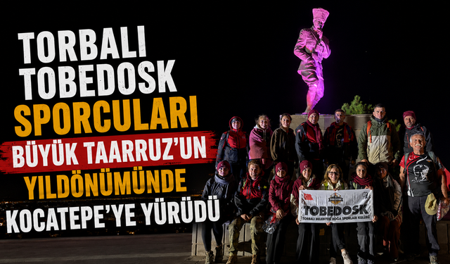 TOBEDOSK sporcuları Büyük Taarruz’un yıldönümünde Kocatepe’ye yürüdü