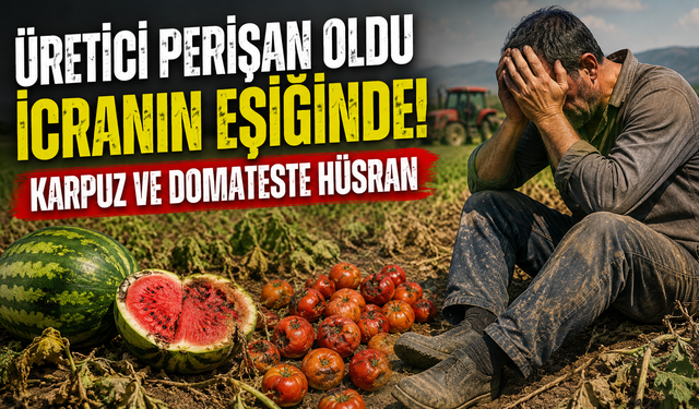 Torbalı’da üreticinin umudu tarlada kaldı: Domates ve karpuzda büyük zarar