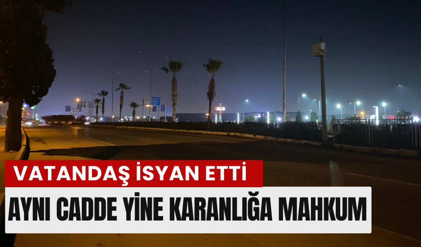 Aynı cadde yine karanlığa mahkum