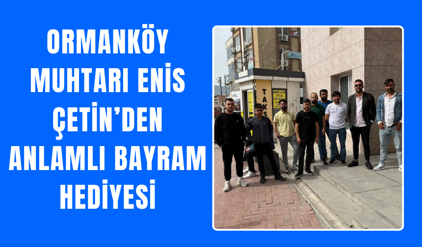Genç muhtardan gençlere jest