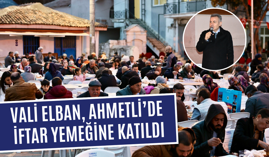 Ahmetli’de yüzlerce kişi iftar yemeğinde buluştu