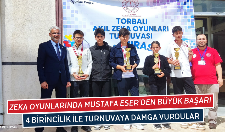 Zeka oyunlarına Mustafa Eser Ortaokulu damgası