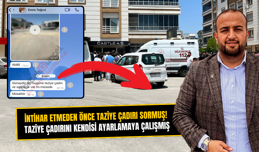 Kendi taziyesi için hazırlık yapmak istemiş