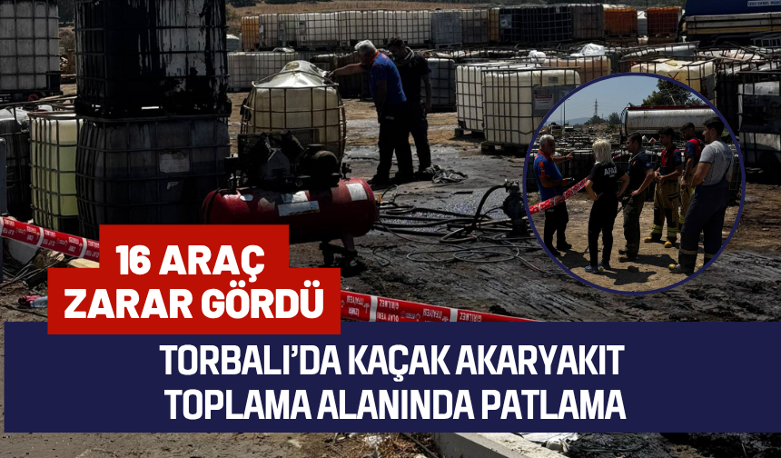 Asit dolu tank patladı