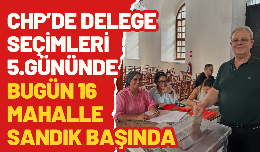 CHP'de delege seçimleri hızla devam ediyor