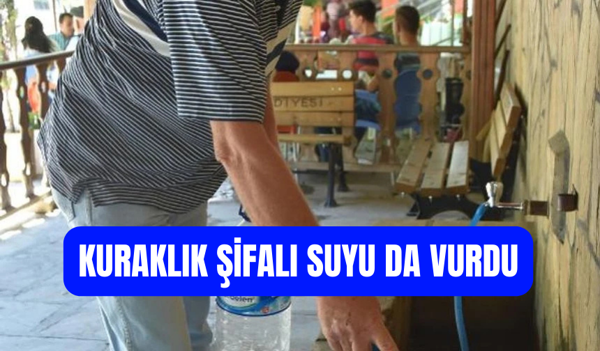Kuraklık Dağtekke’nin Şifalı Suyunu da Vurdu
