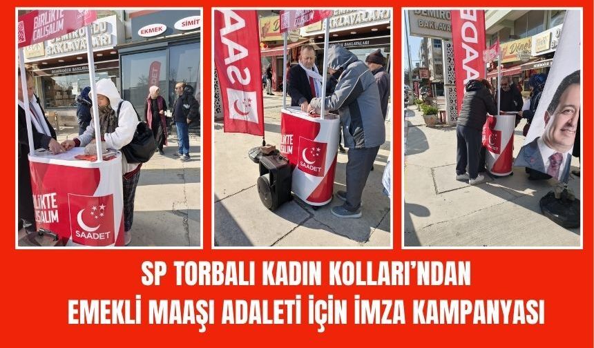SP Kadın Kolları’ndan Emekli Maaşları İçin İmza Kampanyası