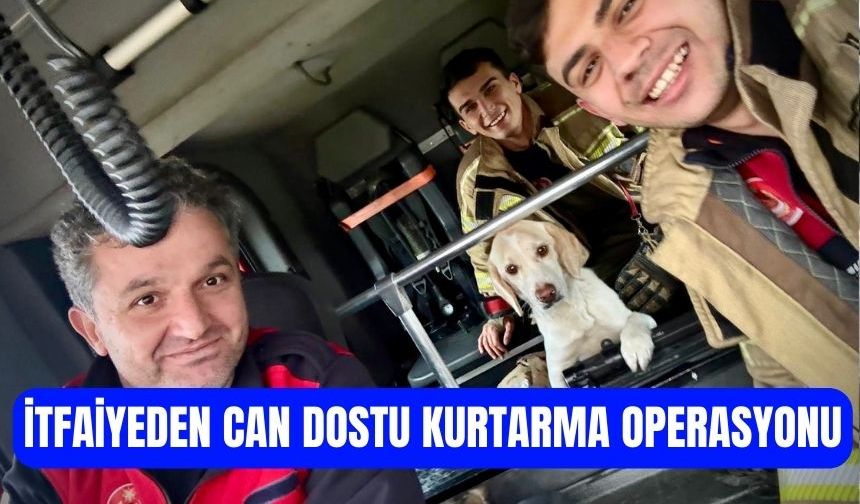 Yeniköy’de Can Dostuna İtfaiye Eli