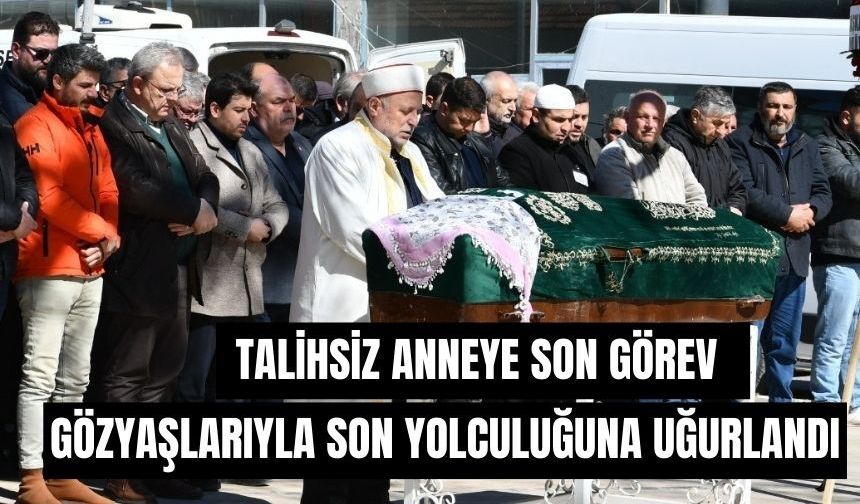 Kazada Hayatını Kaybeden Anne Gözyaşlarıyla Uğurlandı