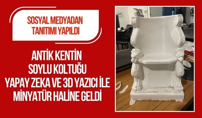 Metropolis Antik Kenti’nin Soylu Koltuğu 3D Teknolojiyle Yeniden Doğdu