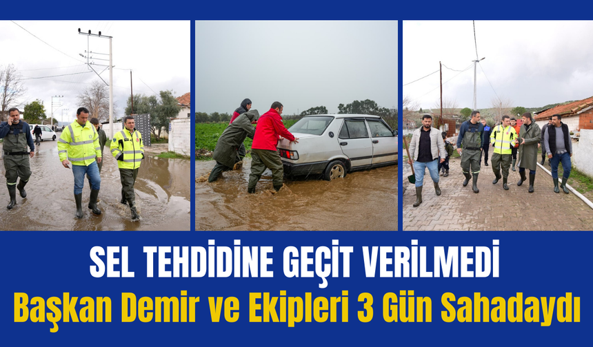 Başkan Demir ve ekipleri 3 gün sahadaydı