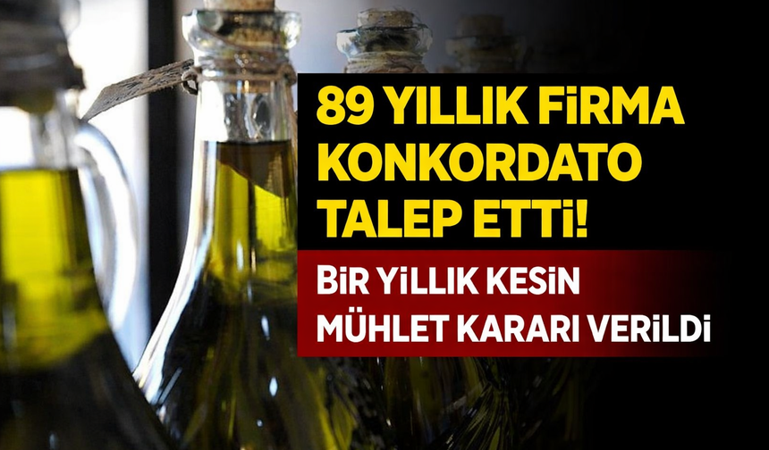 Bir yıllık kesin mühlet kararı verildi