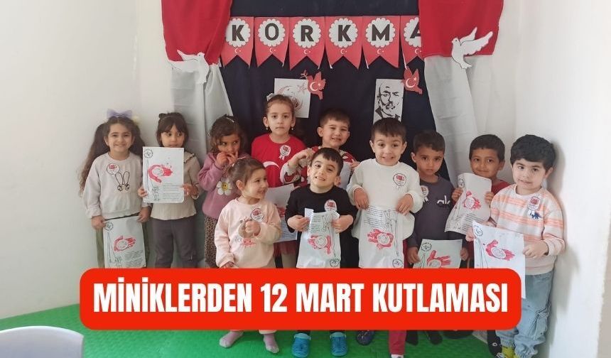 Miniklerden İstiklâl Marşı’na anlamlı anma