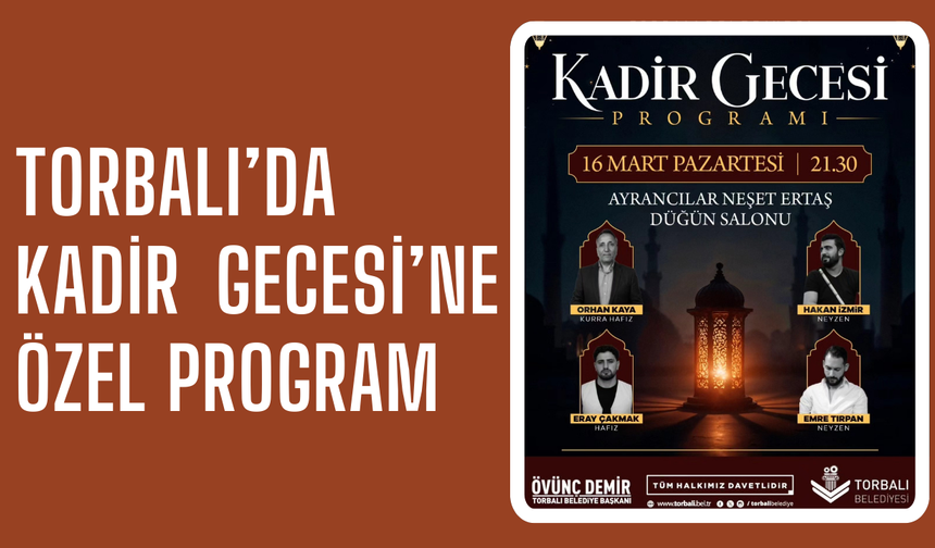 Başkan Demir’den Kadir Gecesi Programına Davet
