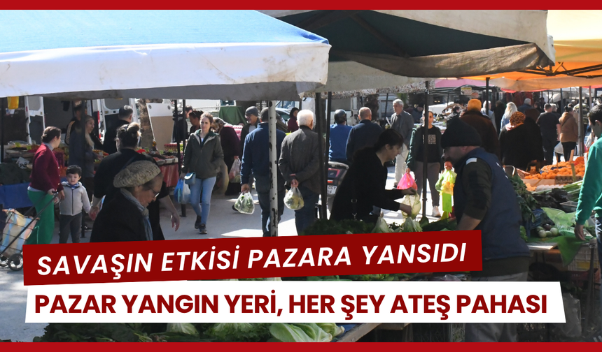 Torbalı pazarında alanda satanda dertli