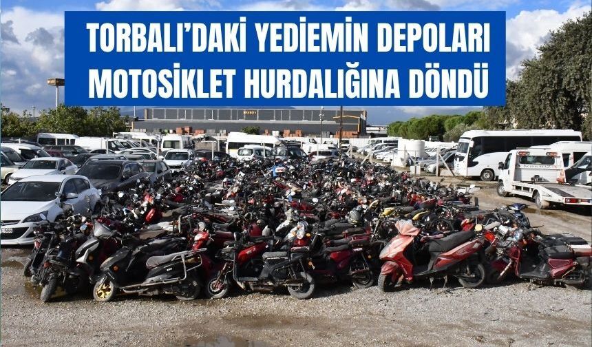 Yediemin depoları motosiklet hurdalığına döndü