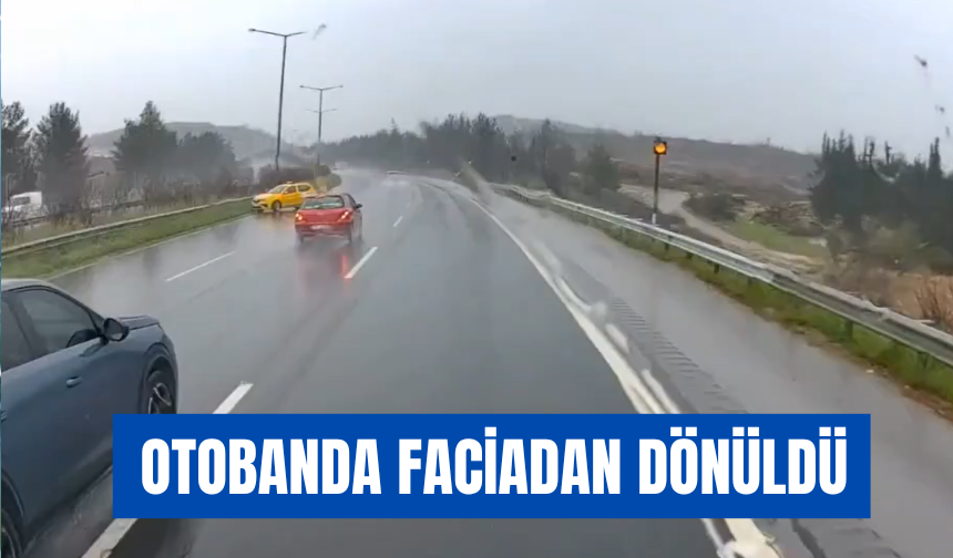 Torbalı’da Sağanak Kazaya Neden Oldu: Ticari Taksi Bariyerlere Çarptı