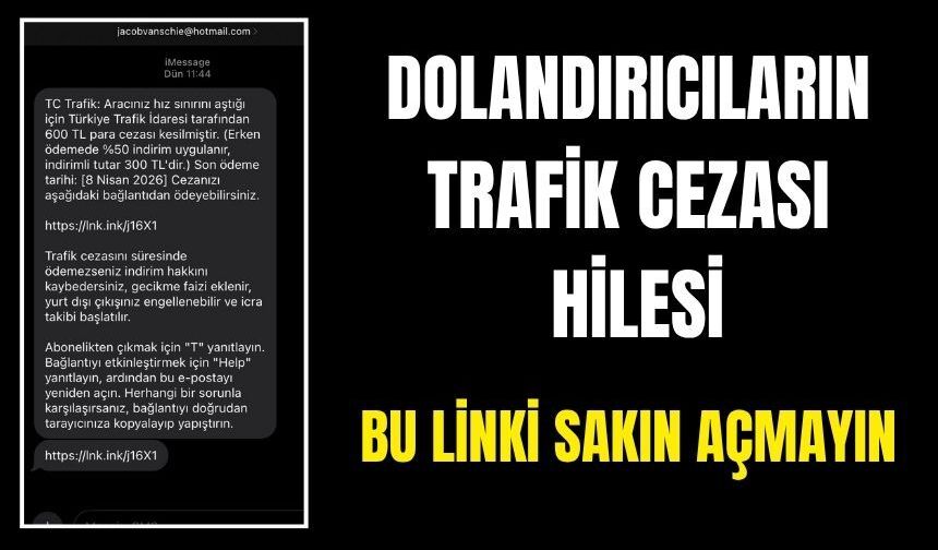 Sahte Trafik Cezası Mesajlarına Dikkat!
