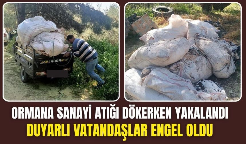 Ayrancılar’da Ormana Çöp Döken Şahıs Suçüstü Yakalandı
