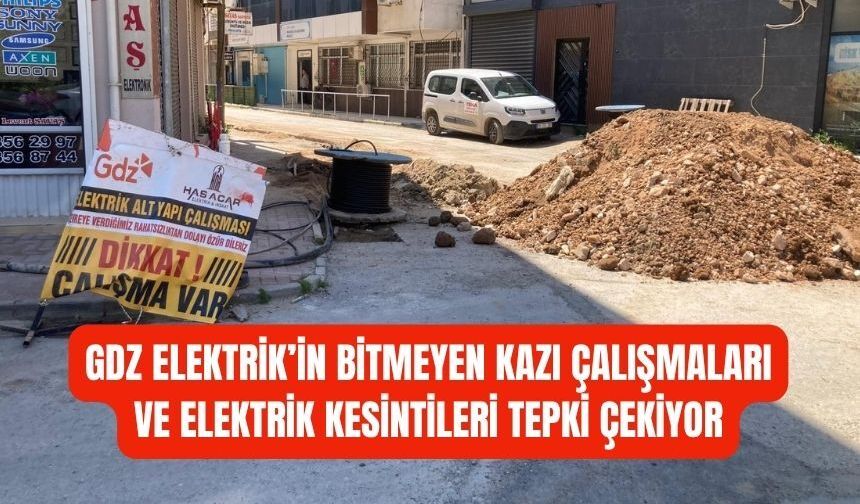 Torbalı’da Bitmeyen Kazılar ve Elektrik Kesintileri Tepki Çekiyor