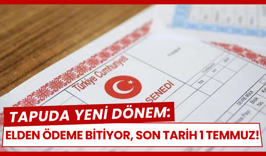 Tapuda güvenli ödeme sistemi geliyor