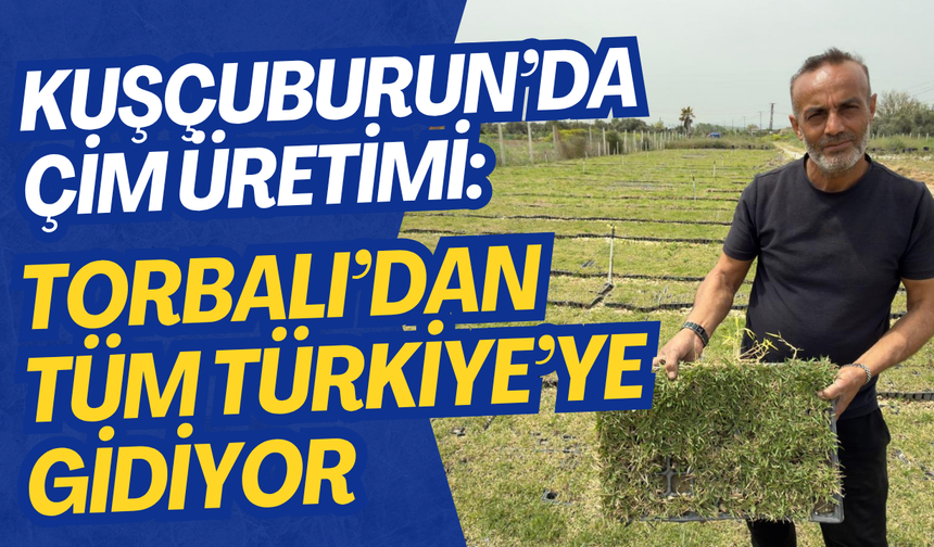 Torbalı’da Çim Üretimi Yaygınlaşıyor
