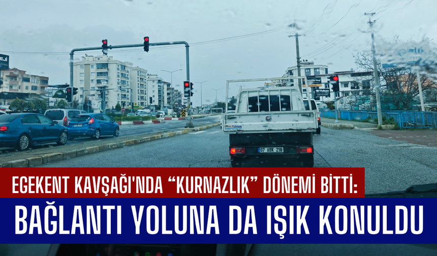 Egekent Kavşağına sinyalizasyon