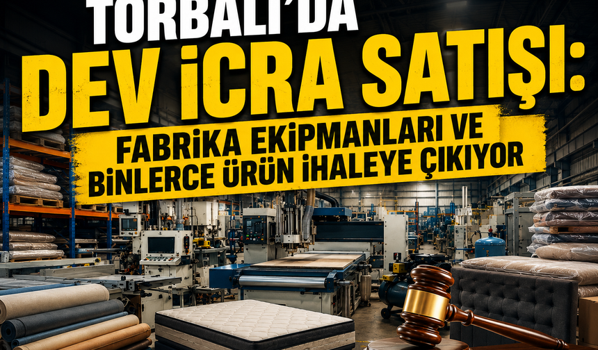 Fabrika Ekipmanları ve Binlerce Ürün İhaleye Çıkıyor
