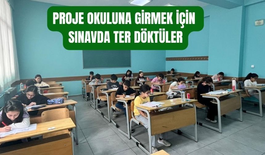 Torbalı’da proje okuluna yoğun ilgi: 360 öğrenci sınava girdi