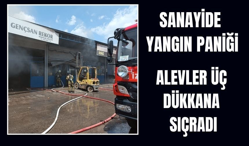 Torbalı Sanayisinde Büyük Yangın Paniği