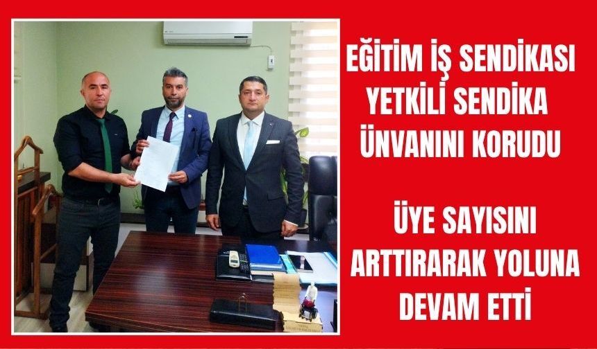 Eğitim İş, Torbalı’da Yetkili Sendika Unvanını Korudu