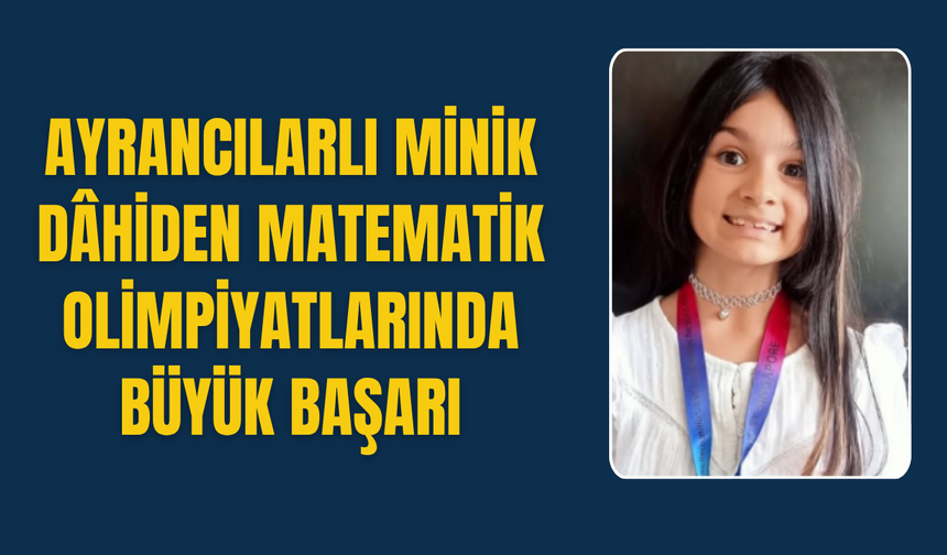 Torbalılı öğrenciden matematik olimpiyatlarında büyük başarı