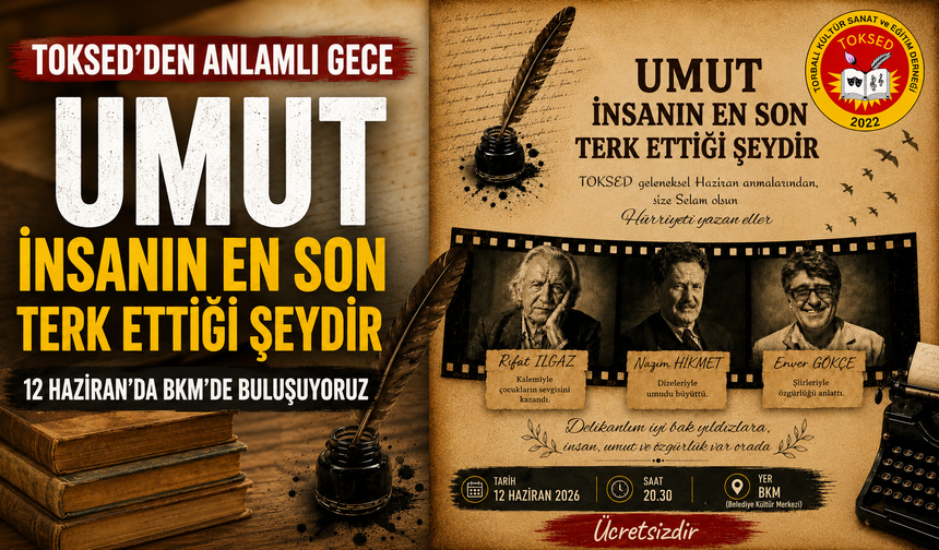 TOKSED’den “Umut” Temalı Anma Gecesi